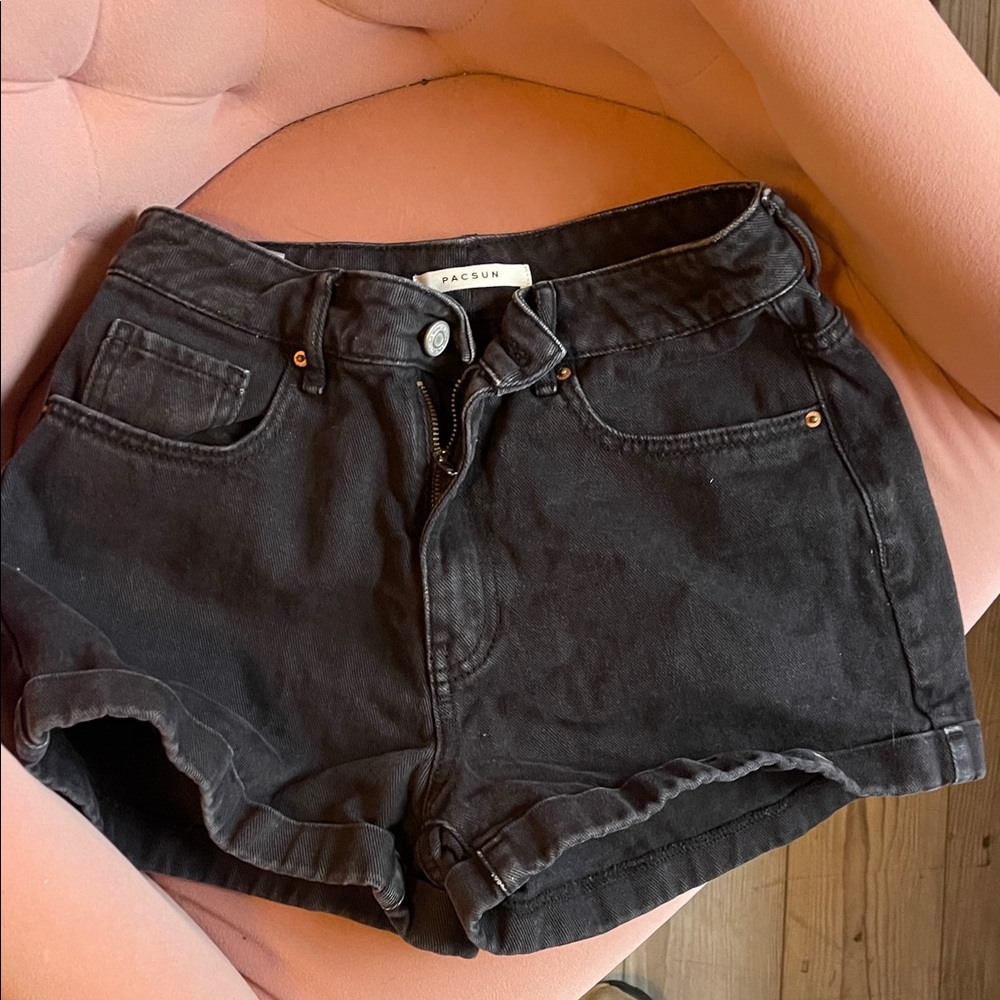 PacSun Women's Dark Gray Jean Shorts
